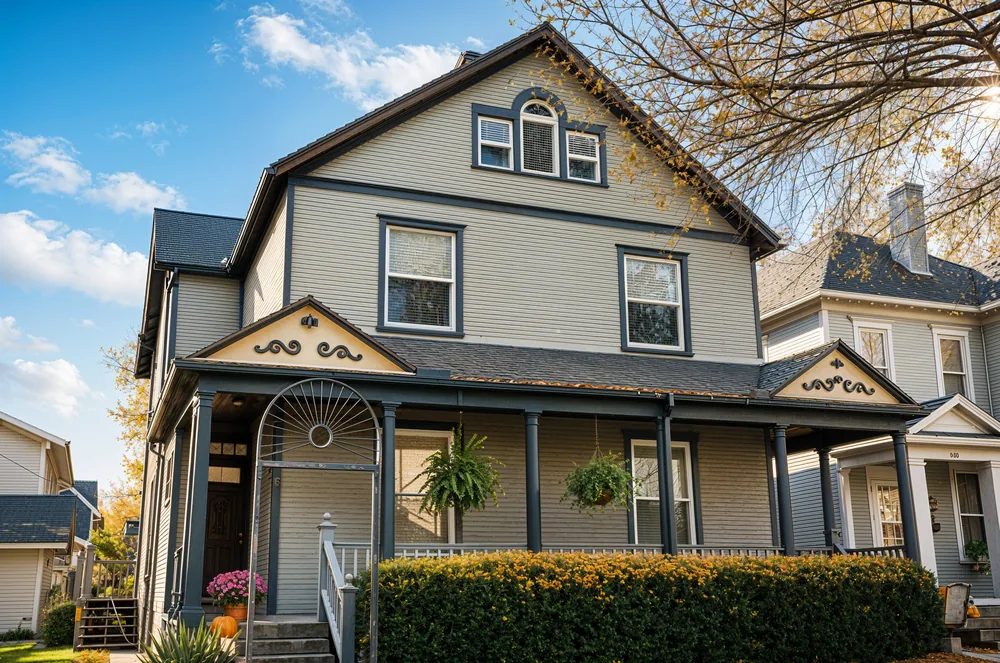 A real estate exterior enhanced with VisuGenie